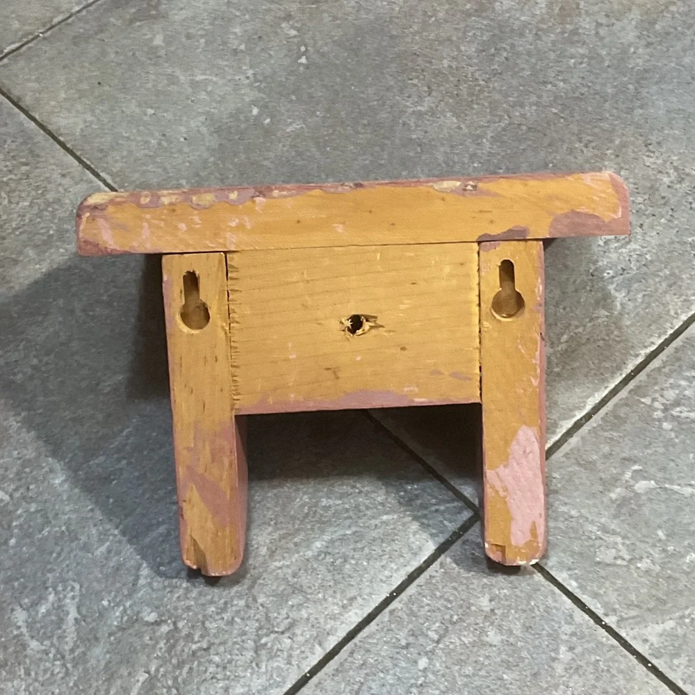 Rustic mauve Wall Shelf.